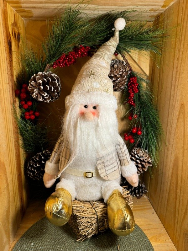 Producto - Papa Noel Dorado sentado (Efectivo: 38.320)