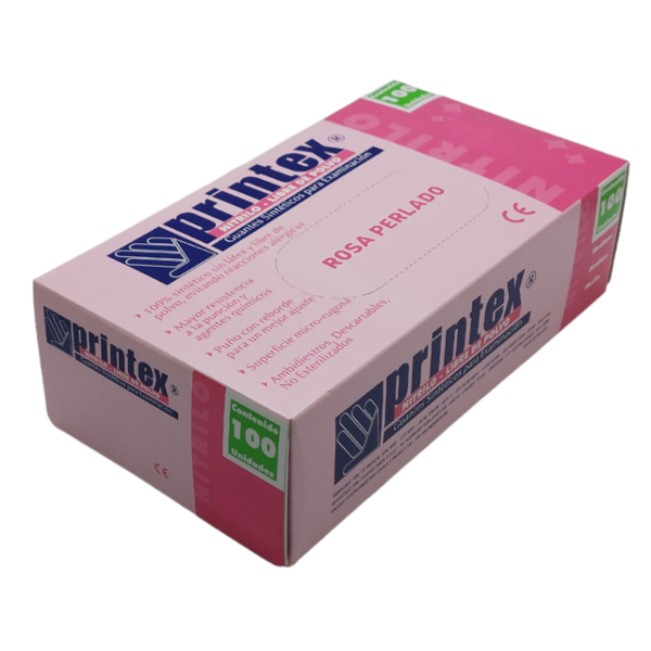 Producto - Guantes de nitrilo Rosa perlado - 0