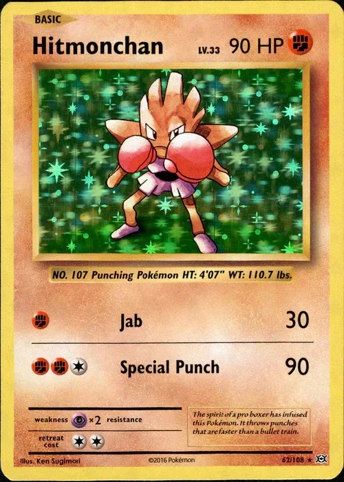 Producto - Hitmonchan - 62/108 - Evolutions Holo