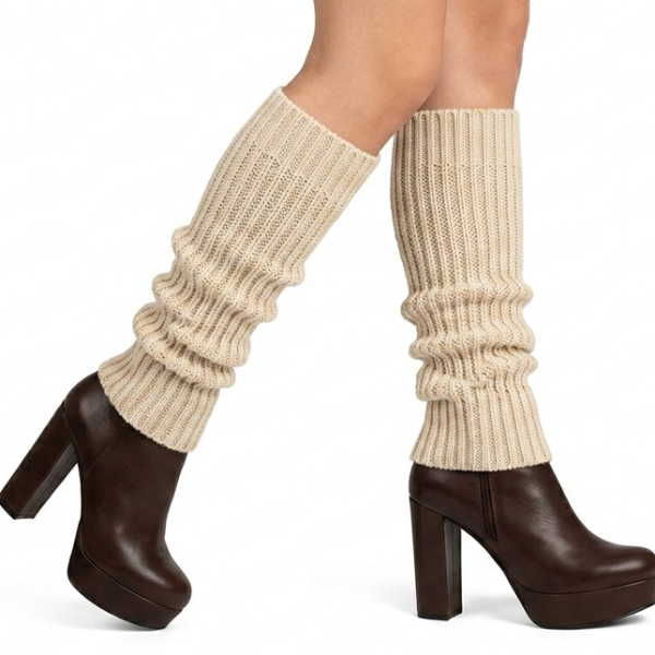 Producto - Polainas Tejidas Woven Beige