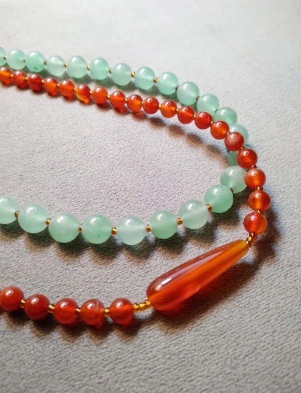 Producto - Collares cuarzo verde y ágata