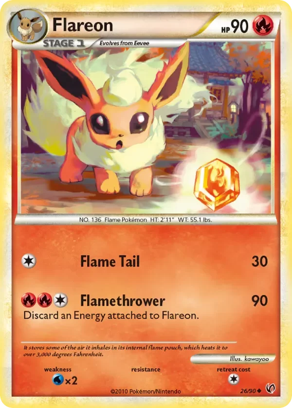Producto - Flareon 26/90 HeartGold and SoulSilver: Undaunted