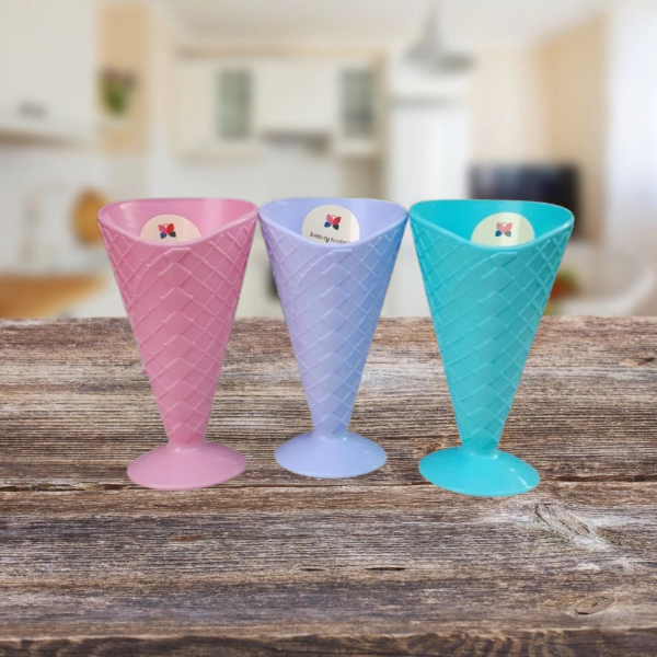 Producto - Copa cucurucho helado colores pastel