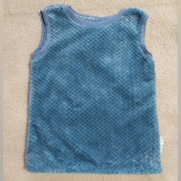 Producto - Chaleco Polar Azul Calado 4 años