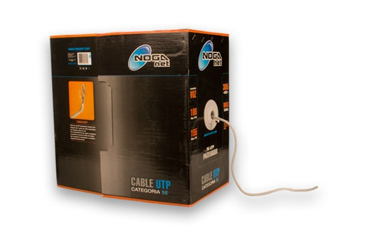 Producto - Rollo cable UTP Cat5e -interior -305mts -CCA -gray -Noganet (NG-UTP2)