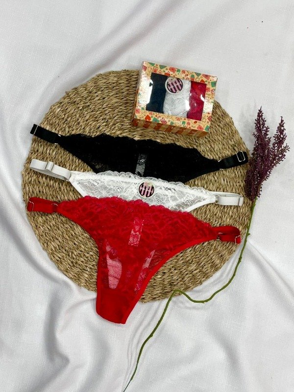 Producto - Art 1322 Pack X3 Colaless Regulable de Puntilla Tira Ancha T:UNICO