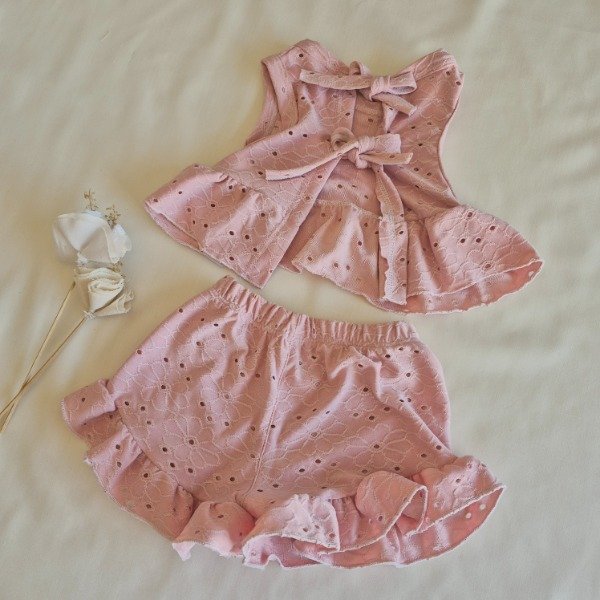 Producto - Conjunto broderie rosa