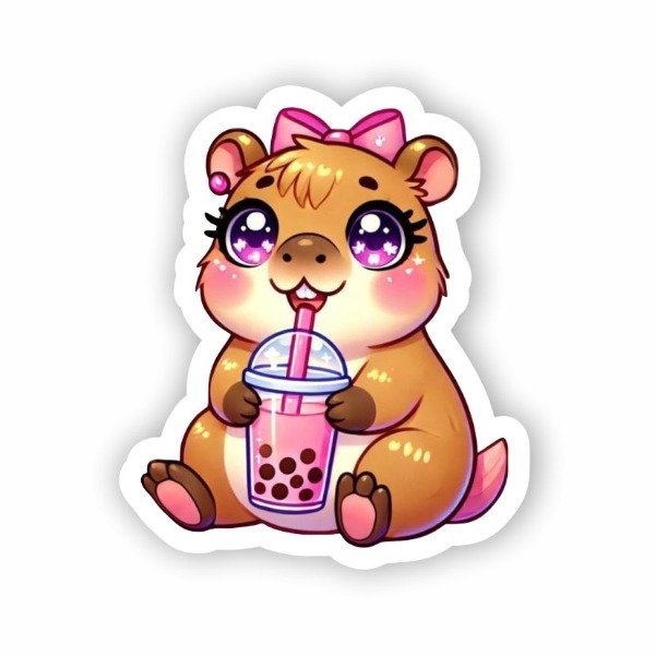 Producto - ST01145 Capibara bebida rosa