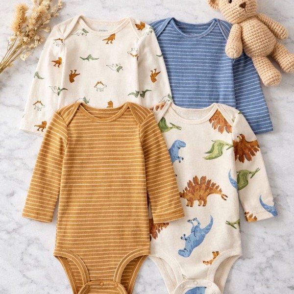 Producto - Pack Carters x 4 Bodys Dinos