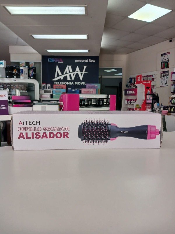 Producto - Cepillo Secador Alisador de Pelo Electrico Aitech AIHG250713N