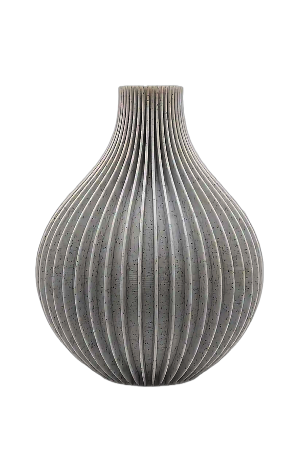 Producto - Florero Texturado Orgánico (19x15 cm) - Para Flores Secas y Botánica Preservada - 1