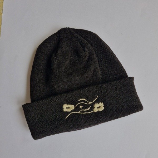 Producto - Gorro flora - Negro y hueso - 1