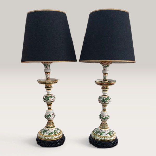 Producto - Lámparas de mesa escultóricas Cerámica pintada a mano - 1