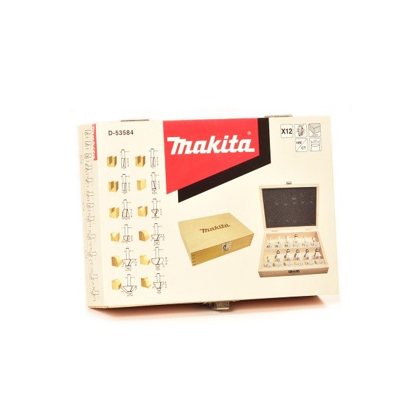 Producto - Juego de 12 fresas Makita D-53584