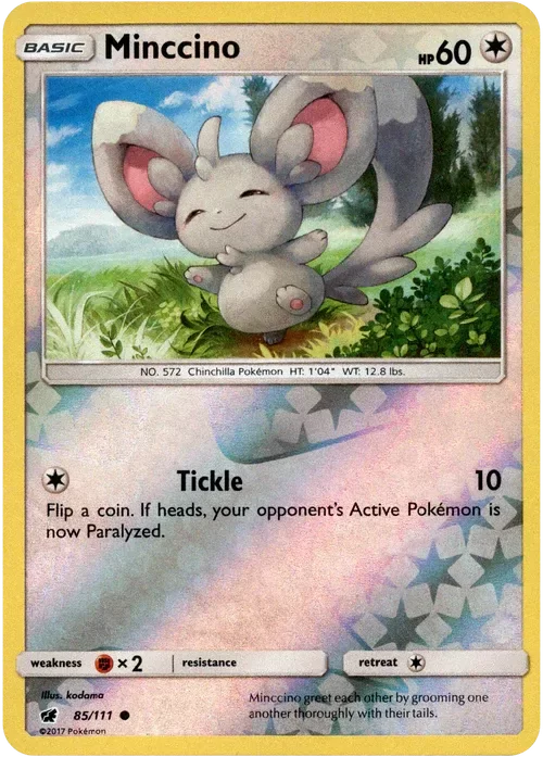Producto - Minccino - 85/111 - Crimson Invasion - Reverse Holo