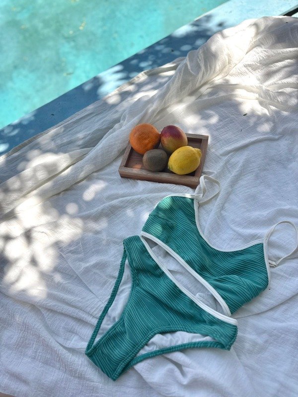 Producto - Bikini texturada verde teens