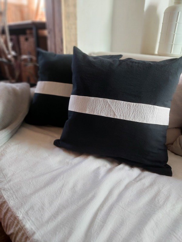 Producto - Funda franja rústica 50x50