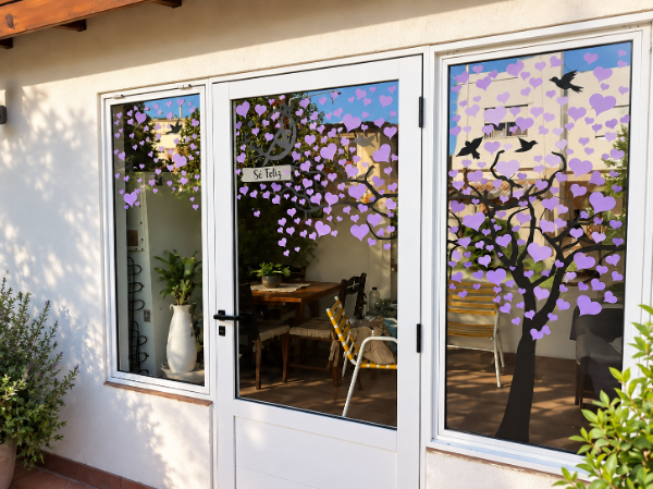 Producto - Vinilo colores en ventana