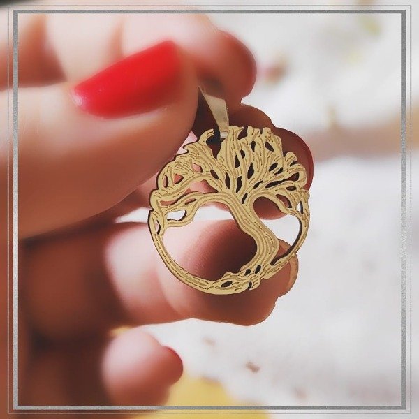 Producto - Dije arbol ramitas dibujadas