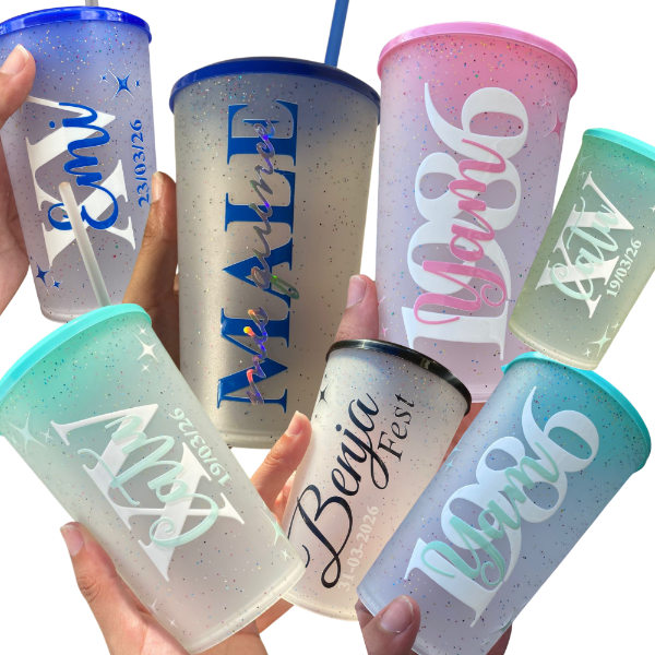 Producto - Vaso Glitter 550ml x 10 personalizado