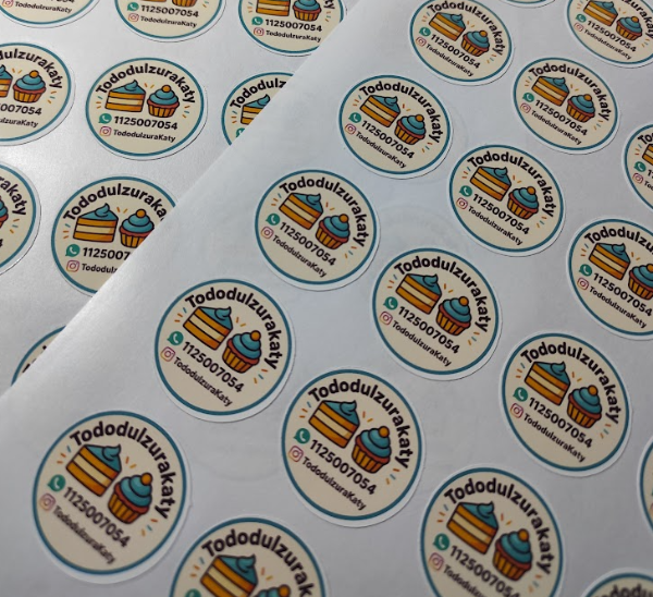 Producto - Stickers Personalizados para tu emprendimiento. (Plancha A4) - 18