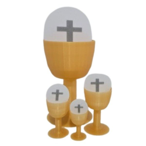 Producto - Copas comunión con Hostia Mini: 3 x 2 cm