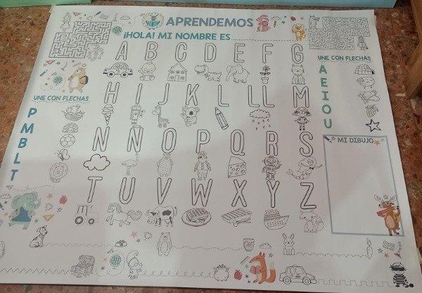Producto - LONA VINILICA - ABECEDARIO