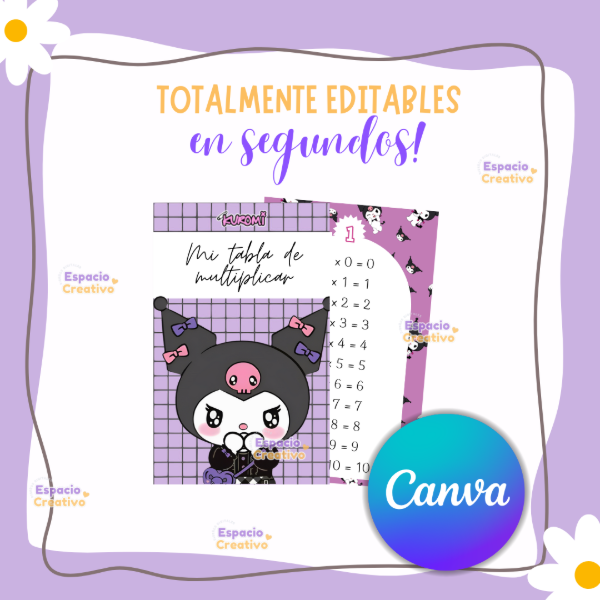 Producto - Tablas con diseño - editables en canva