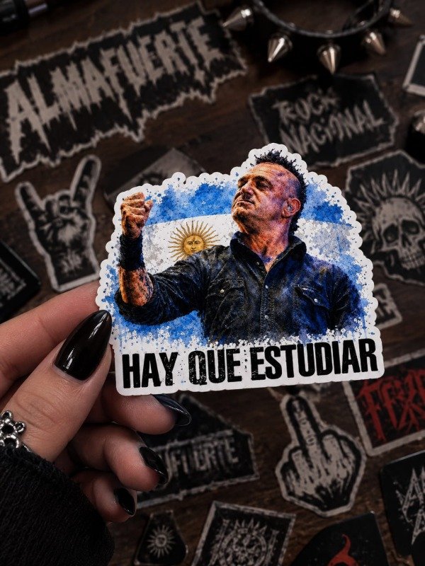 Producto - Sticker Ricardo Iorio // Hay que estudiar