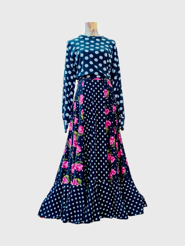 Producto - Falda combinada amplia