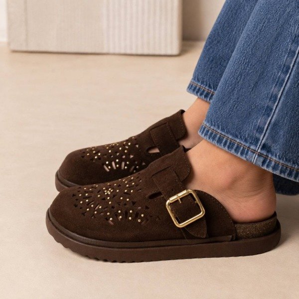 Producto - Zueco Luna chocolate 382