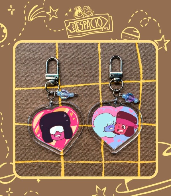 Producto - Llavero Corazón Ruppire/Garnet // Steven Universe