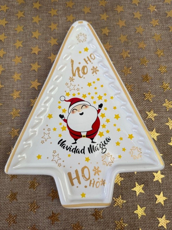 Producto - Pino de cerámica  Papá Noel