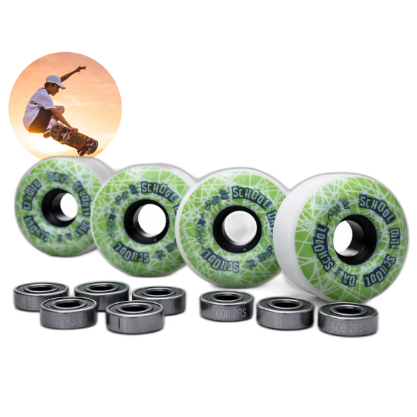 Producto - Ruedas Skate Dater School Days 54mm 98a + Rulemanes Abec 9 ENVIO GRATIS