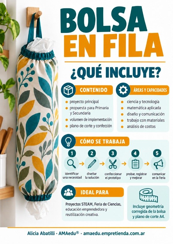 Producto - BOLSA EN FILA - Feria de Ciencias - STEAM - 1
