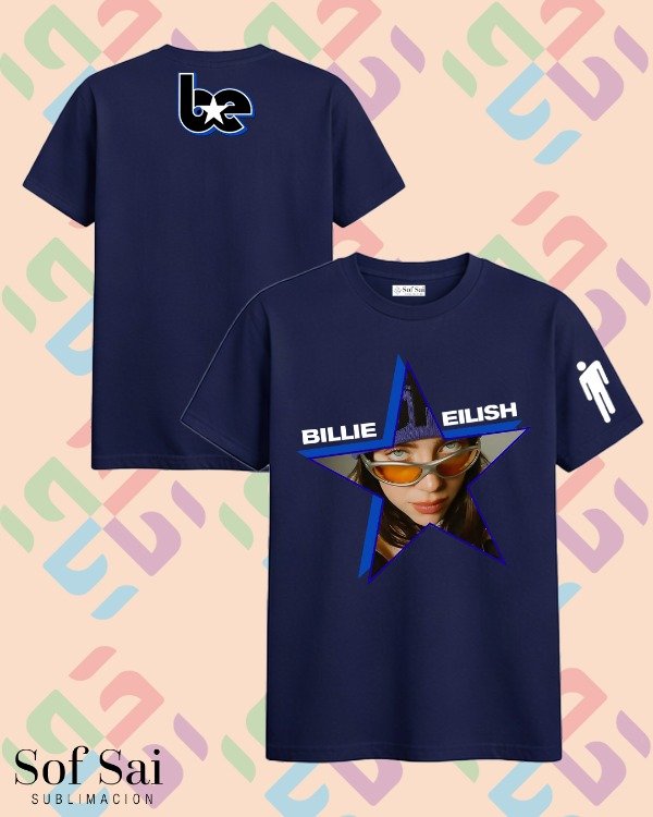 Remeras Billie cara y estrella — imagen 2