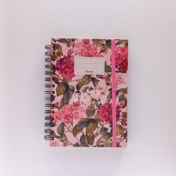 Producto - Agenda 2026 Anillada a5 (15x21cm) Semana a la Vista - Floral de Rosas