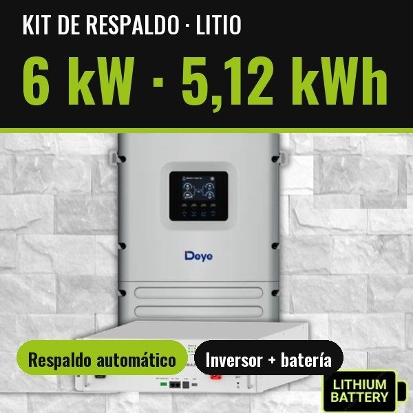 Producto - Respaldo Energía 06-08 Horas. AC hasta 3 Horas