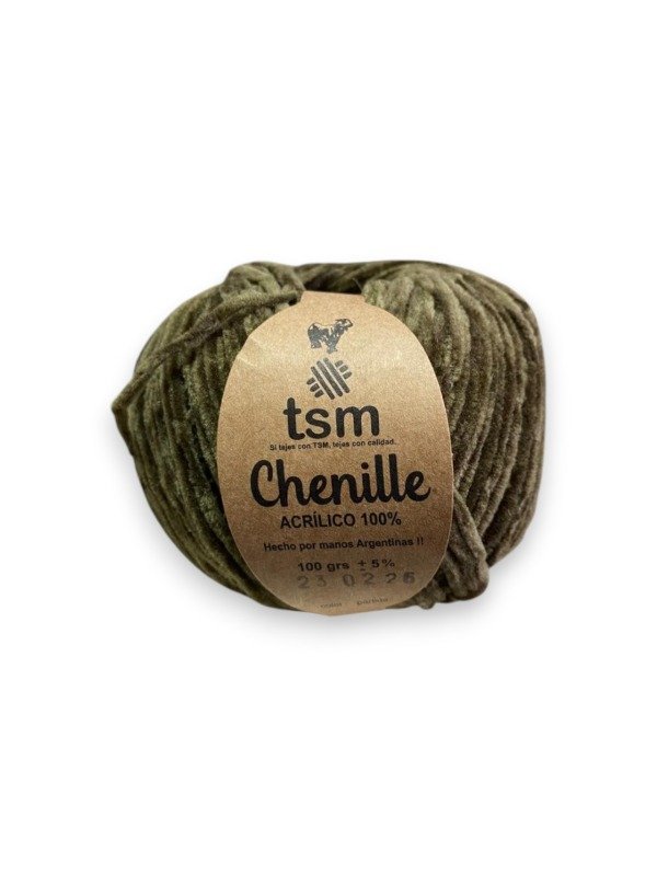 Producto - CHENILLE - 23 VERDE MILITAR