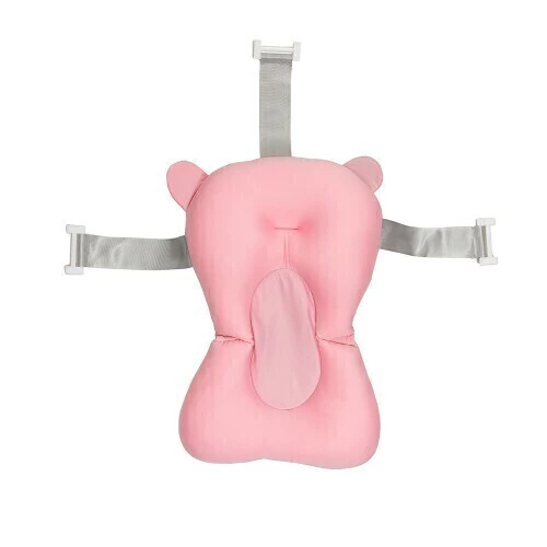 Producto - Red reductor de bañera mullida universal regulable recién nacido rosa