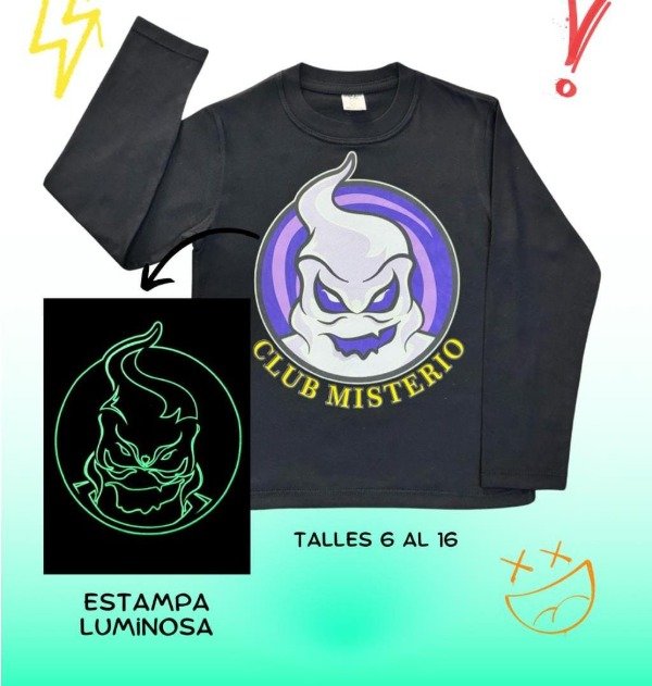 Producto - Remeras manga larga Club misterio