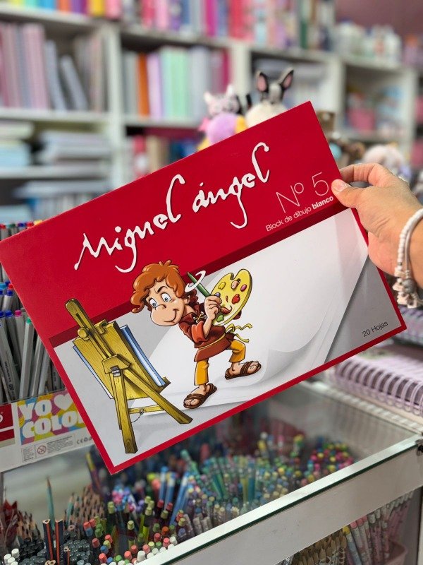 Producto - Block N5 blanco Miguel angel