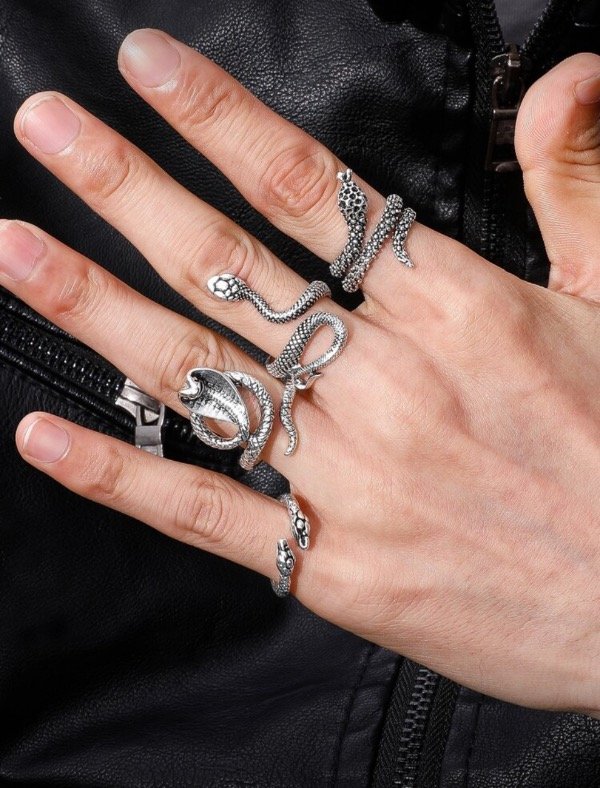 Producto - Anillo snakes acero