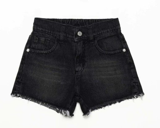 Producto - Short jeans flecos gris