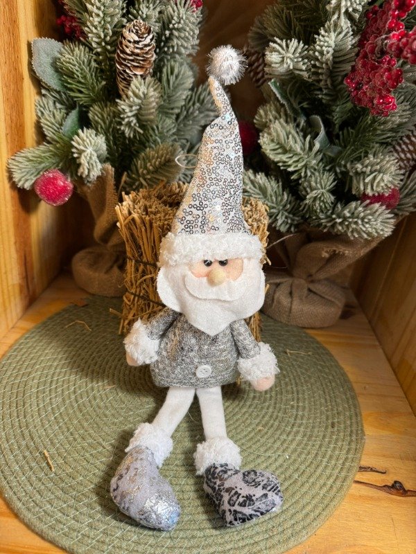 Producto - Papá Noel plateado piernas largas (Efectivo: 11.120)