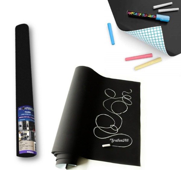 Producto - ROLLO PVC ADH. PIZARRA NEGRA / Por metro