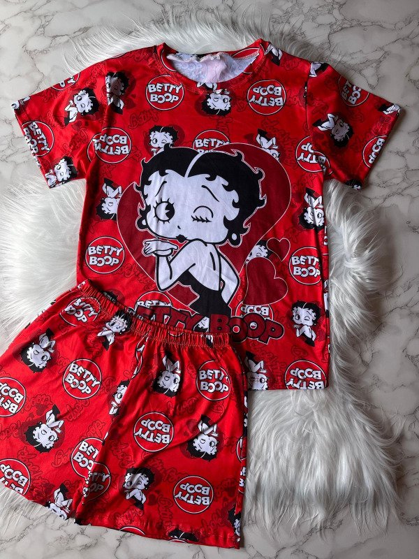Producto - Pijama animado corto de modal soft FULL PRINT - Betty Boop
