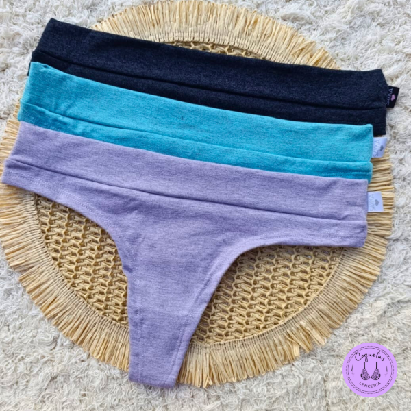 Producto - COLALESS DE ALGODÓN Y LYCRA CON CINTURA pack x 3 - 30420