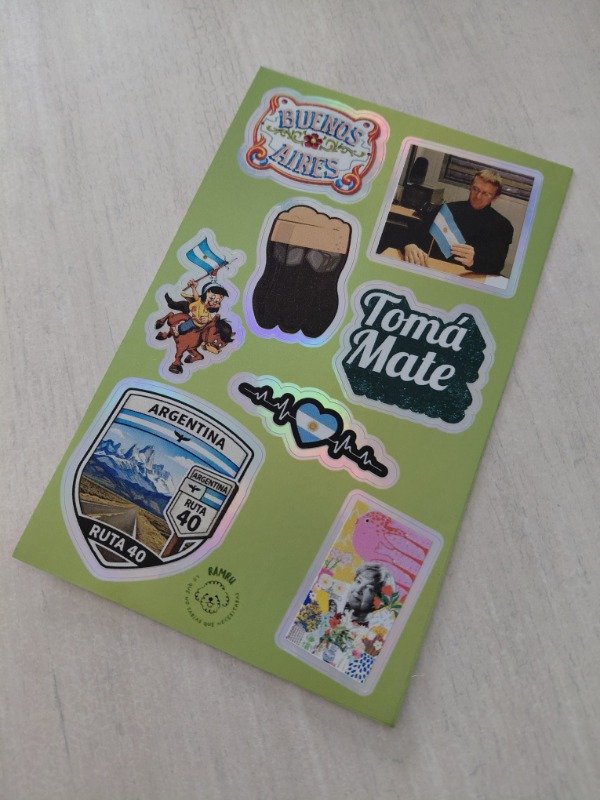 Producto - Planchitas de stickers - Argentina #004