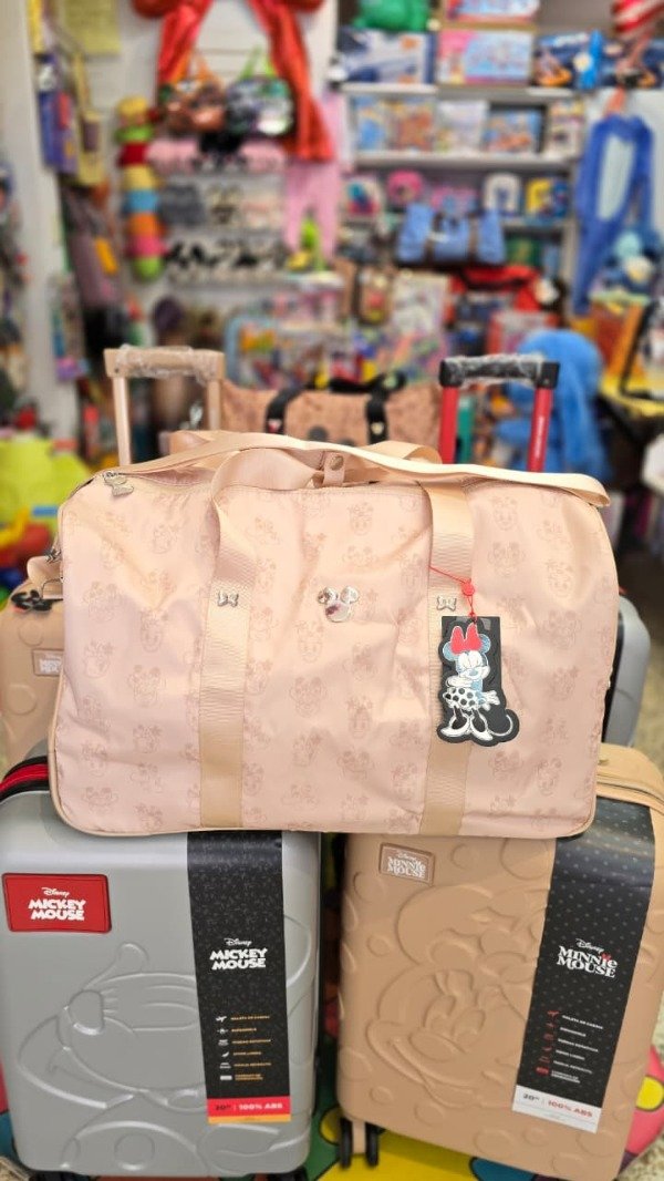 Producto - Bolso con Ruedas Minnie Mouse Beige Claro
